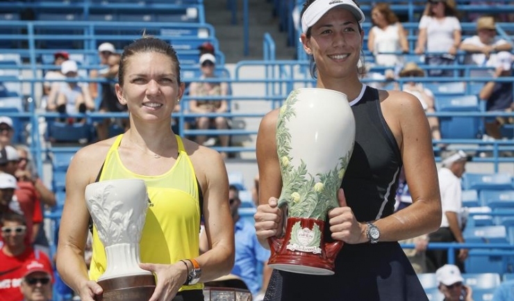 Simona Halep și Garbine Muguruza sunt singurele jucătoare calificate până acum la Turneul Campioanelor