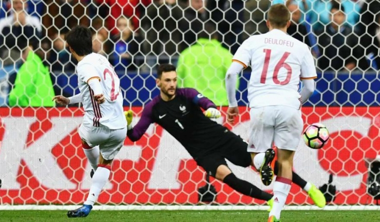 Silva și Deulofeu au marcat golurile Spaniei la Paris