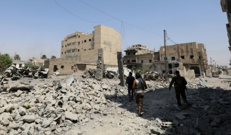 Eliberat de alianța de miliţii insurgente kurde şi arabe, orașul Raqqa este o ruină