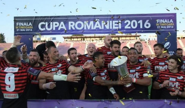 Rugbyștii de la Timișoara Saracens și-au păstrat trofeul Cupei României cucerit în ultimele două sezoane