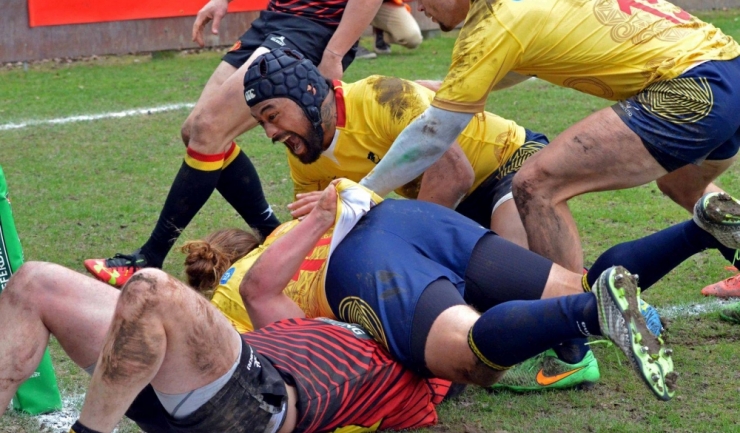 Rugbyștii români au înscris cinci eseuri în meciul de la Bruxelles