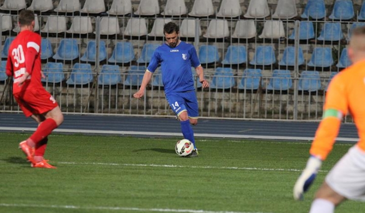 Marius Tigoianu a fost omul meciului la Galaţi, cu două goluri, o pasă de gol şi un penalty obţinut