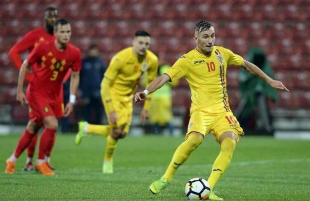 Denis Drăguş a înscris din penalty primul gol al tricolorilor (sursa foto: www.frf.ro)