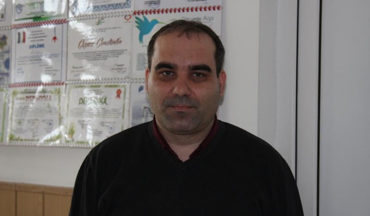 Directorul Școlii Gimnaziale ”Viceamiral Ioan Murgescu, prof. Ionel Dedu