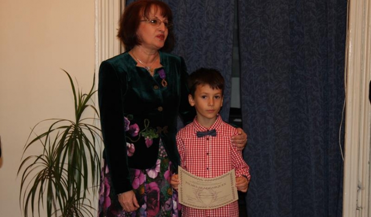 Președintele AFC, Ileana Meheleanu, alături de nepotul său, Tudor