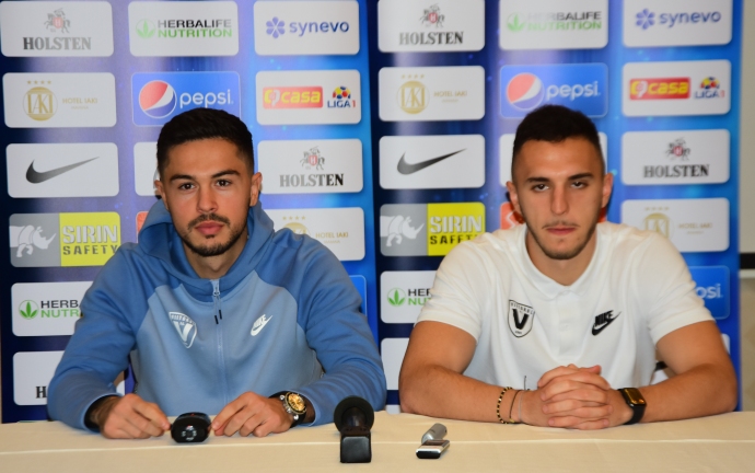 Gabriel Iancu şi Virgil Ghiţă, doi dintre jucătorii de bază ai Viitorului
