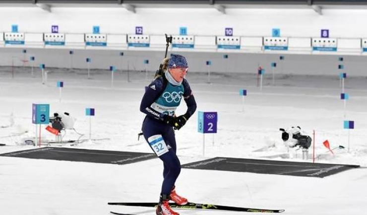 Eva Tofalvi a participat pentru a șasea oară la Jocurile Olimpice de iarnă (sursa foto: Facebook Comitetul Olimpic si Sportiv Roman)