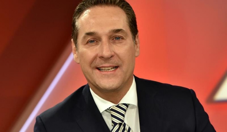 Vicecancelarul austriac Heinz-Christian Strache: 