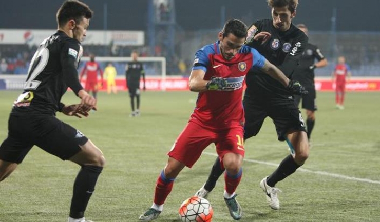 Stelistul Nicuşor Stanciu a marcat al treilea gol al Stelei în partida de la Ovidiu