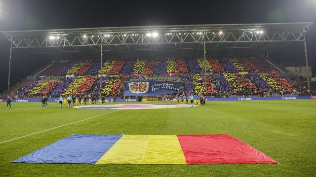 Tricolorii au susținut ultimul meci pe terenul echipei CFR în noiembrie 2017 (sursa foto: www.frf.ro)