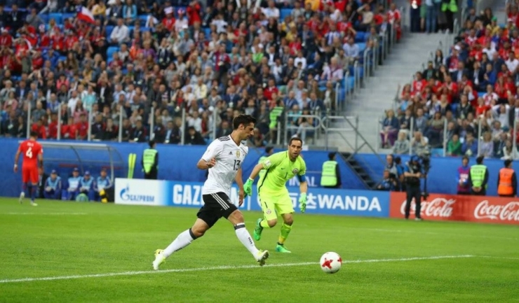 Lars Stindl a marcat golul victoriei Germaniei în finala cu Chile (sursa foto: Facebook FIFA Confederations Cup)