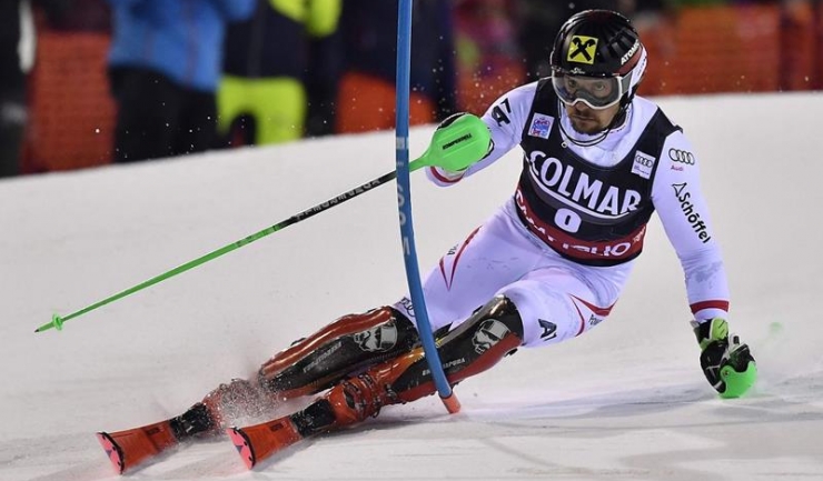 Marcel Hirscher a câștigat pentru doar patru sutimi de secundă slalomul nocturn de la Madonna di Campiglio