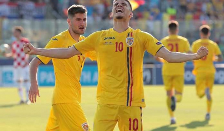 Ianis Hagi a avut evoluţii apreciat la EURO 2019 (sursa foto: Facebook Echipa națională de fotbal a României)