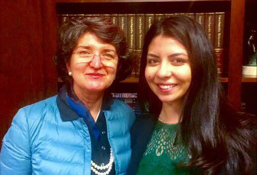 Împreună cu Sandra Pralong, consilier prezidențial pentru relațiile cu diaspora și absolvent Columbia