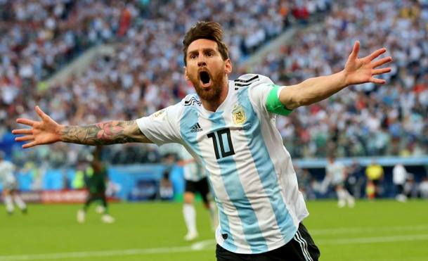 Golul înscris de Lionel Messi a deschis drumul spre calificarea Argentinei în optimi (sursa foto: Facebook FIFA World Cup)