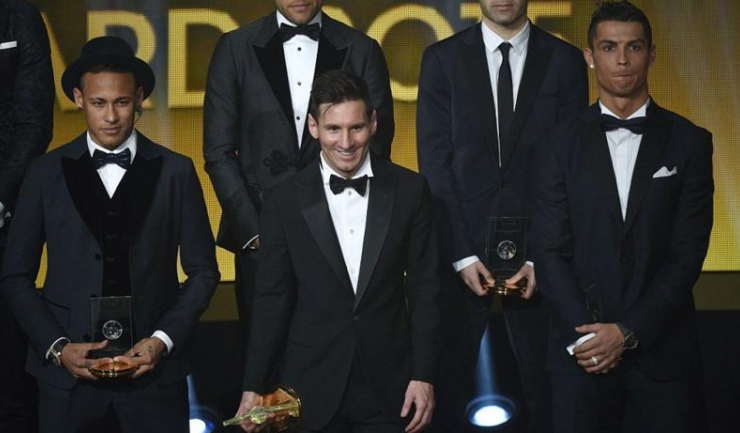 Neymar, Messi și Cristiano Ronaldo (de la stânga la dreapta) valorează împreună 547 de milioane de euro.