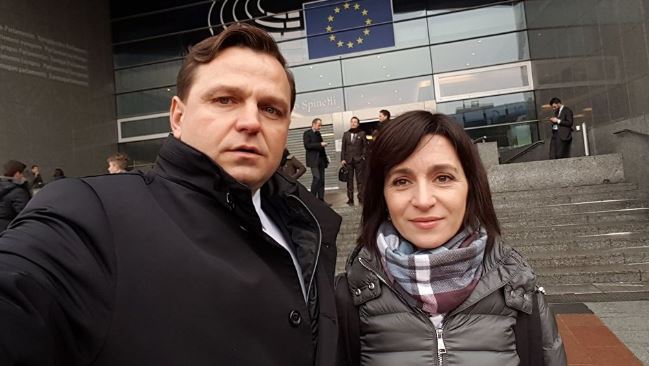 Maia Sandu și Andrei Năstase, liderii alianței electorale ACUM din Republica Moldova