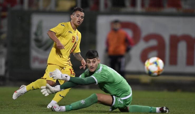 Alexandru Măţan, jucătorul Viitorului, a marcat primul gol în partida de marţi (sursa foto: www.frf.ro)