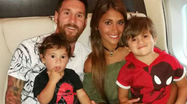 Familia Messi înainte de nașterea celui de-al treilea copil