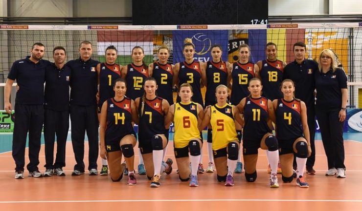 Fetele din naționala României au câștigat un singur set în returul cu Ungaria