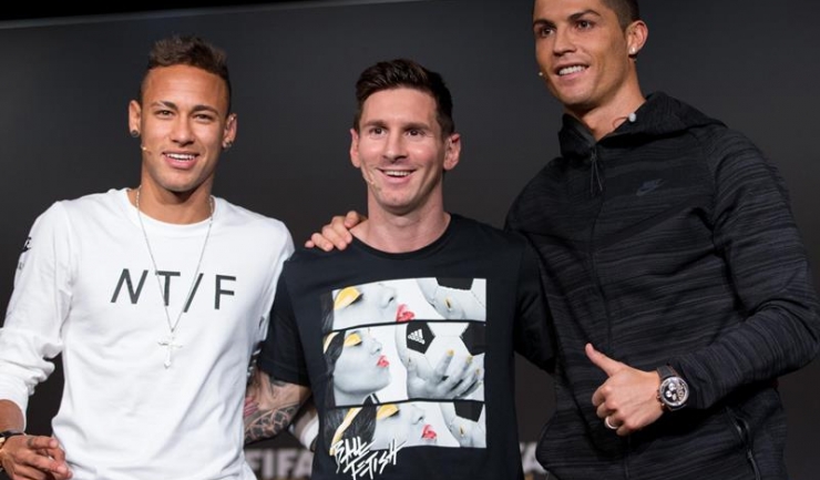Neymar, Ronaldo și Messi, nominalizați de FIFA pentru titlul de „Fotbalistul anului 2017”