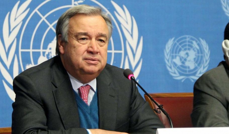 Secretarul general al ONU, Antonio Guterres: „ Sunt total angajat în primul rând față de o ofensivă a diplomației pentru pace, pentru a face ONU mai eficientă în încercarea de a soluționa multiplicarea dramatică a conflictelor la care asistăm și a acorda