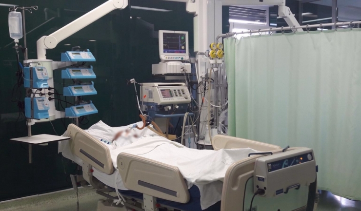 Imagini din spitalul unde a fost internat pacientul. Sursa foto: Ministerul Sănătății.