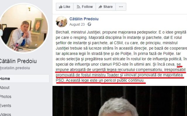 Ministrul Justiției, Cătălin Predoiu, s-a răzgândit.  Ne explică acum că fără acest „pericol public continuu“ reprezentat de recursul compensatoriu ar fi mult mai rău decât este cu el!