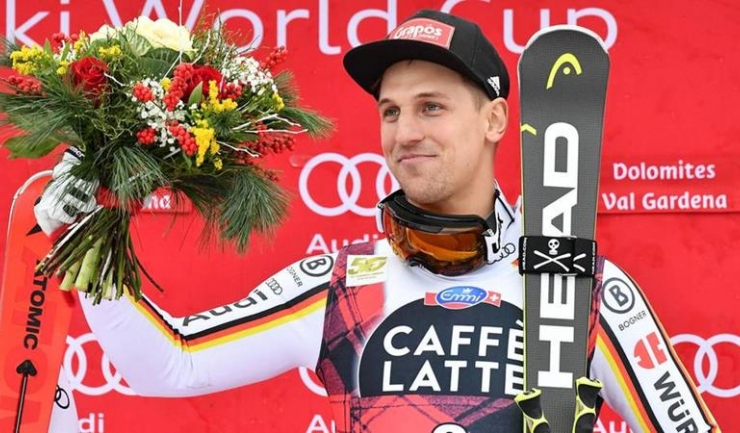 Josef Ferstl a obținut prima victorie din carieră în slalomul super-uriaș de la Val Gardena