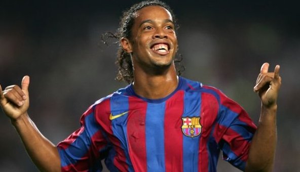 Ronaldinho a jucat la FC Barcelona între anii 2003 şi 2008