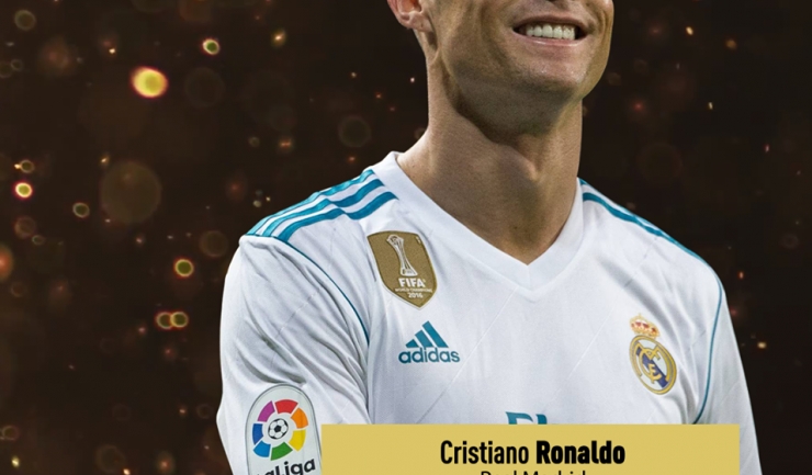 Cristiano Ronaldo l-a egalat la numărul de trofee cucerite pe Lionel Messi (sursa foto: Facebook France Football)