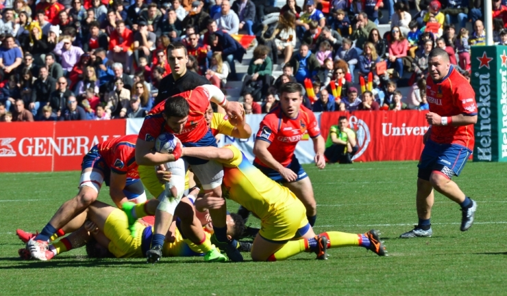 Rugbyștii spanioli au fost de neoprit în meciul contra României
