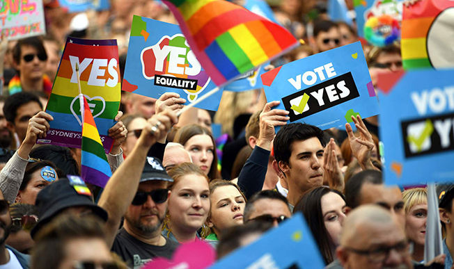 Parlamentul australian a aprobat prin vot căsătoriile între persoanele de același sex