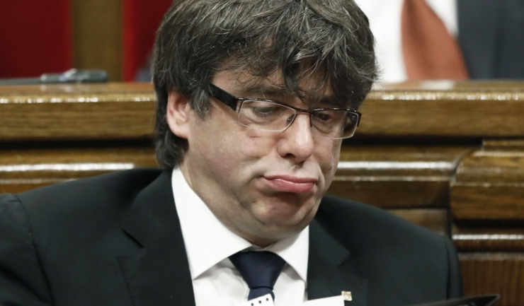 Preşedintele destituit al Cataloniei, Carles Puigdemont