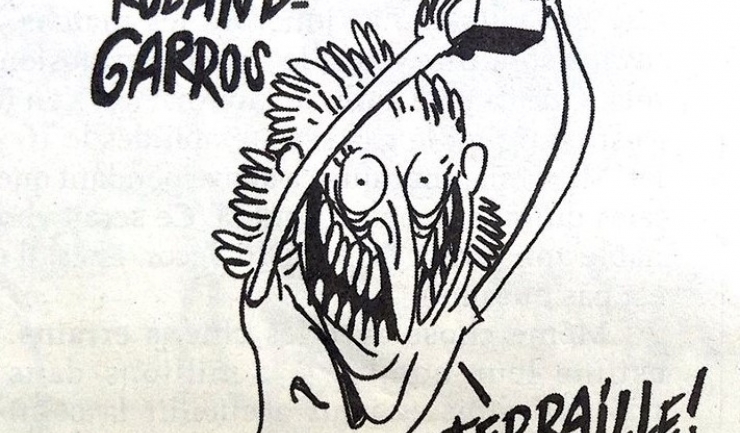 ”O româncă câştigă Roland Garros. Sportiva: Fiare vechi! Fiare vechi!” - este textul care însoțește caricatura Simonei Halep și care a stârnit valuri de furie la adresa revistei „Charlie Hebdo“