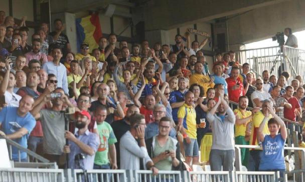 Viitorul a fost încurajată de aproximativ 1.000 de suporteri români în Luxemburg (sursa foto: fcviitorul.ro)