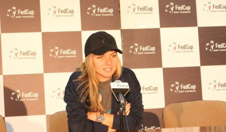 Simona Halep este optimistă după victoria din partida cu Roberta Vinci