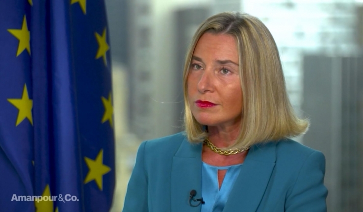 Şefa diplomaţiei europene, Federica Mogherini: 