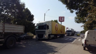 Transportatorii au blocat Şoseaua de Centură a Capitalei