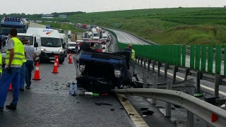 Accident cu 3 victime pe Autostrada Soarelui! Traficul a fost deviat