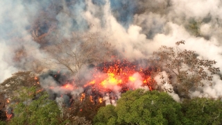 Vulcanul Kilauea din Hawaii a erupt din nou! Pericol din cauza gazelor toxice