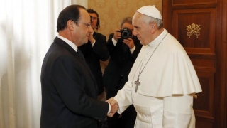 Francois Hollande a fost primit de Suveranul Pontif