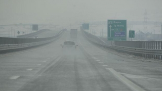 Trafic în condiţii de ceaţă pe Autostrada A2 Bucureşti - Constanţa