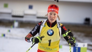 Laura Dahlmeier a câștigat aurul în proba de urmărire la Mondialele de biatlon