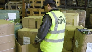 Mărfuri contrafăcute confiscate în port
