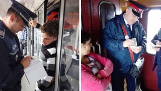 Peste 443 de călători frauduloşi, prinşi în trenuri în doar două zile