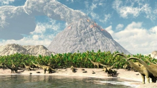 Apariția dinozaurilor, favorizată de... vulcani