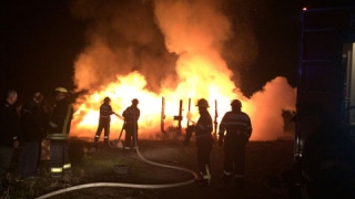 Incendiu violent! O casă a luat foc în localitatea Murfatlar