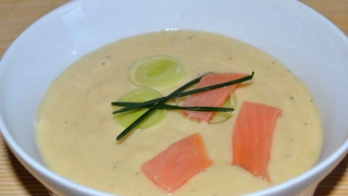Cum poți pregăti supa cremă cu somon afumat!