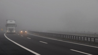Ceaţă pe Autostrada A1 Bucureşti - Piteşti
